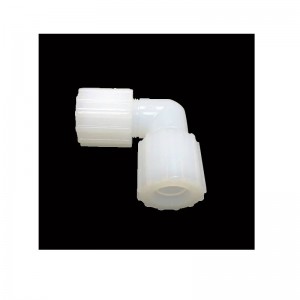 PFA الكوع المشتركة العفن فتح عملية حقن مقاومة للتآكل تدفق عالية أنابيب المياه PTFE حسب الطلب عن طريق الحقن